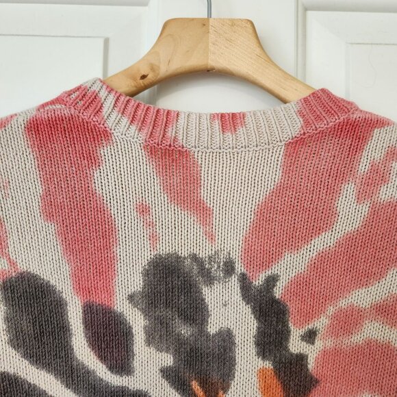 Lisa Todd Catching Rays Sweater V Neck Oversized Colorful Boho Soft Cute Small - Picture 4 of 12